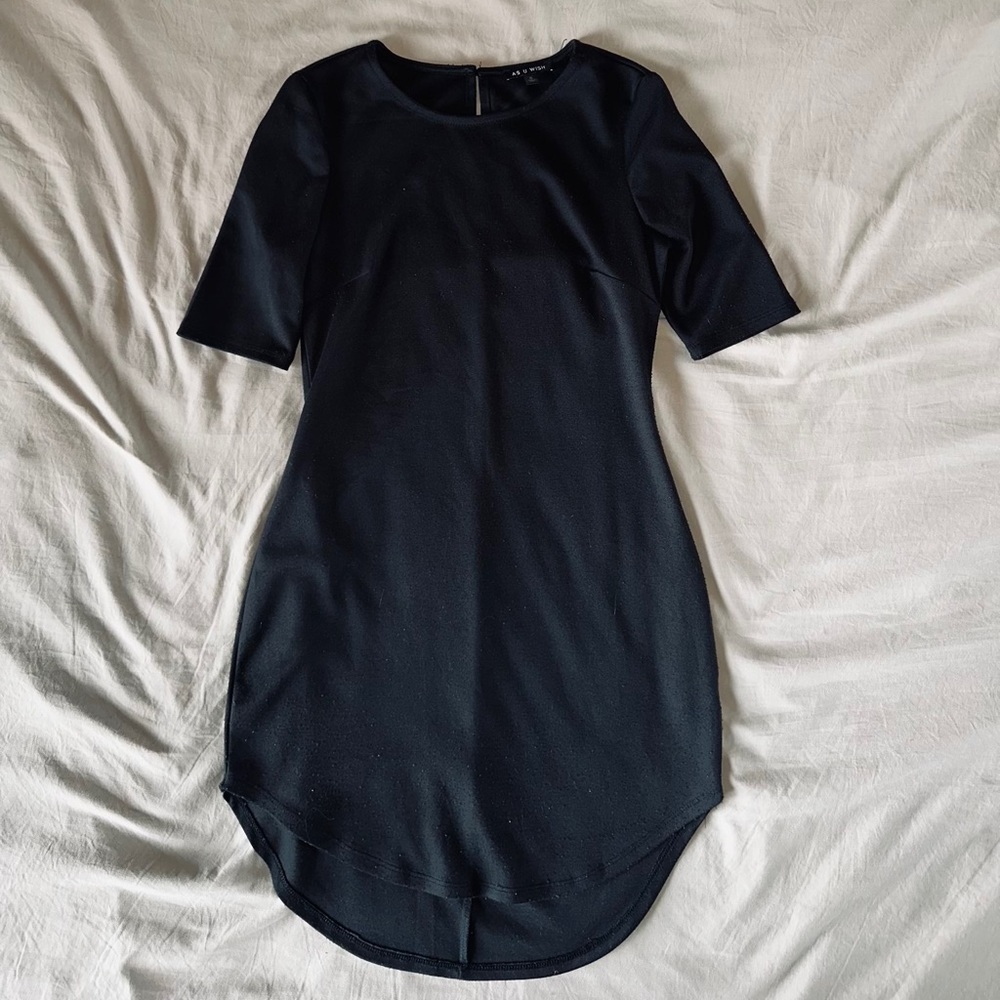 Sexy Fitted Black Dress LBD Size Small Little Black Dress S